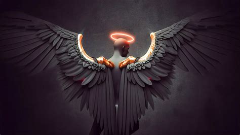 Angel Angel Wings Digital Art 4k 120 Wallpaper Pc Desktop
