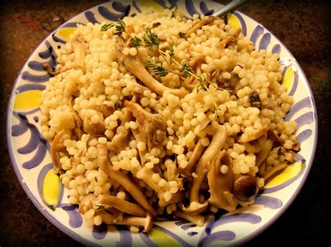 Paula from bell'alimento highlights that mushrooms can become the centerpiece of a meal with the help of a few pantry staples. Susan's Savour-It!: Mixed Mushroom Medley Pearl Couscous...