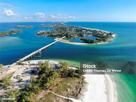Aerial View Of Longboat Key Town And Beaches Stock Photo Download