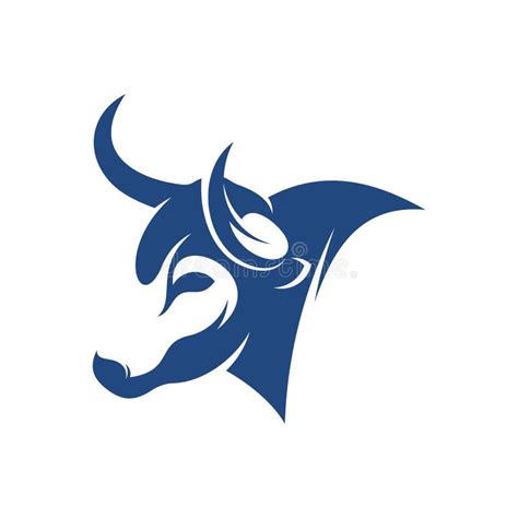 Head Bull Vector Illustration Creative Head Bull Logo Design Concept