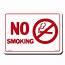 Lynch Sign 7 In X 5 No Smoking With Symbol Printed On More 