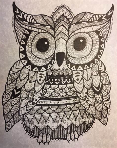 Zentangle Art Zentangles Doodling Owl Doodle Doodle Art Beautiful