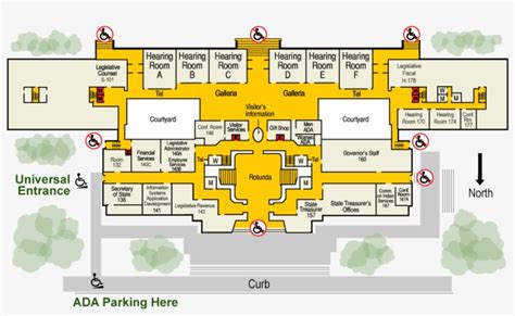 Download Transparent Map Of The Us Capitol Building Ada Entrance Large