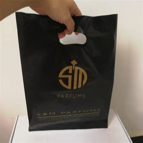 500pcslot Customized T Plastic Shopping Bags With Your Company Logo