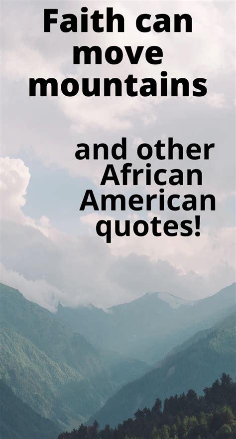 Inspiring African American Quotes On Faith