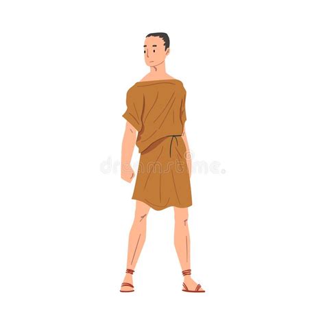 Roman Man In Traditional Clothes Ancient Rome Plebeian