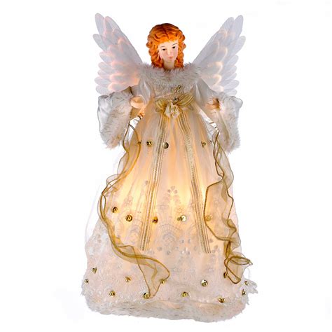 Kurt Adler 14 Multi Color Fiber Optic Angel Tree Topper