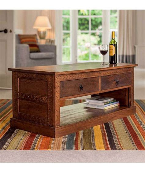Pepperfry being a house to exquisite designs, it also has various deals and discounts on the plate to offer. Lifeestyle Wooden Center/coffee Table With 4 Storage Drawers - Buy Lifeestyle Wooden Center ...