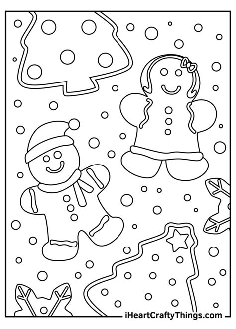 Christmas Gingerbread Coloring Pages 100 Free Printables