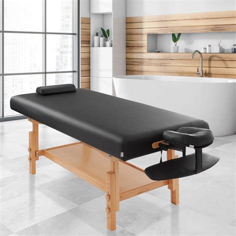 Professional Stationary Massage Table With Shelf And Accessories Mix Wholesale