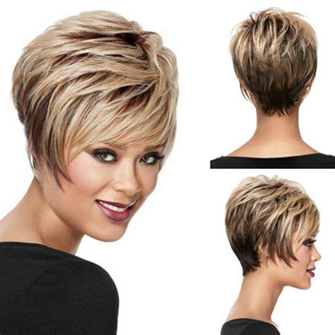 Heat Resistant Synthetic Fluffy Short Wigs For Black Women Natural
