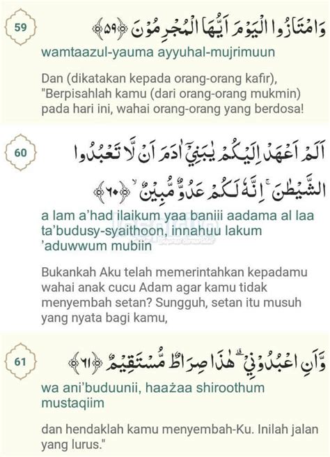 Bacaan Surat Yasin Dan Artinya