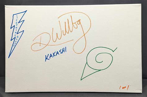 Dave Wittenberg Kakashi Signed And Drawn Canvas 1 Of 1 Jsa Certified