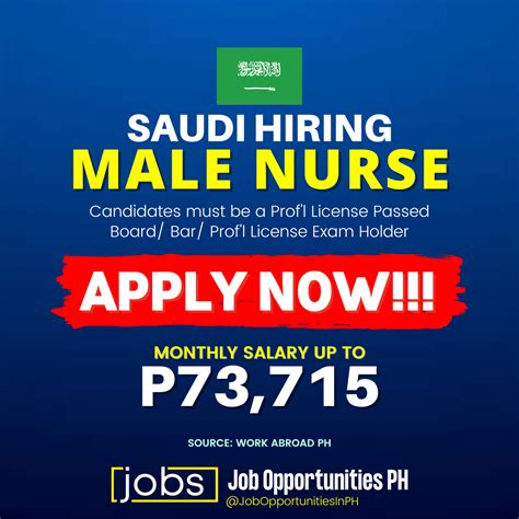 Hiring Male Nurse In Saudi Arabia Philippine Go