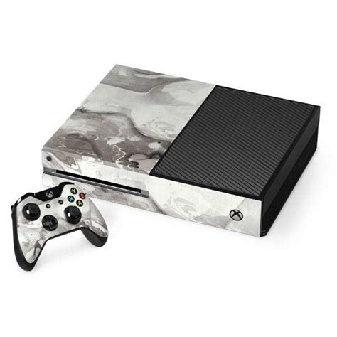 Marbleized Grey Xbox One Console And Controller Bundle Skin Xbox One Console Xbox Case Xbox One