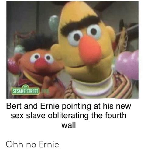 021 Sesame Street Bert And Ernie Pointing At His New Sex Slave Free
