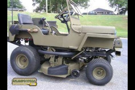Jeep Lawn Mower Want One Jeep Willys Jeep Tractors