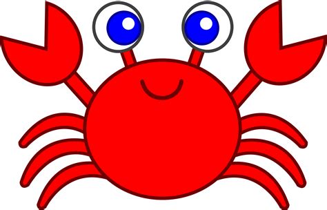 Cute Red Crab Clip Art Free Clip Art