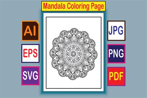 Mandala Cat Coloring Page For Kdp 7 Graphic By Hridoypaul191971