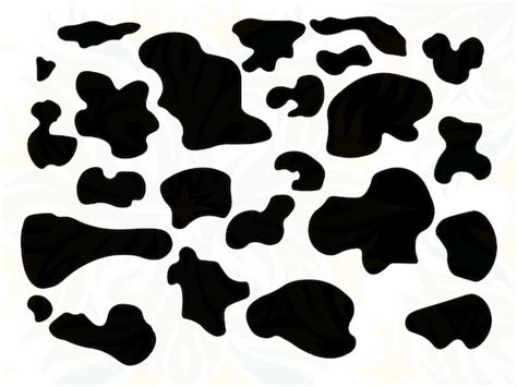 Cow Print SVG Cow Spots Cut File Svg Animal Print SVG Cow - Etsy