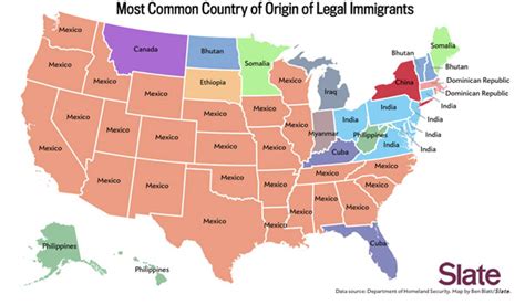 Countries Of Origin Of Legal Immigrants — Immigration Visa Attorney