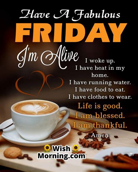 Fantastic Friday Quotes Wishes Wish Morning