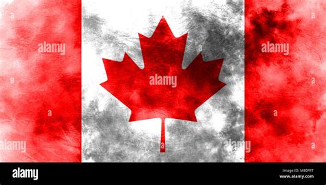 Old Canada Grunge Background Flag Stock Photo Alamy