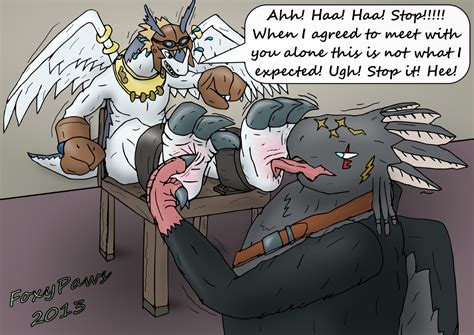 Legendz Garion Tickling Shirons Feet By Foxypaws86 On