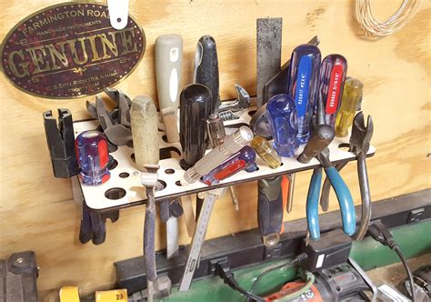 Wall Mount Bench Tool Organizer Kit No Gluing Or Clamping Required
