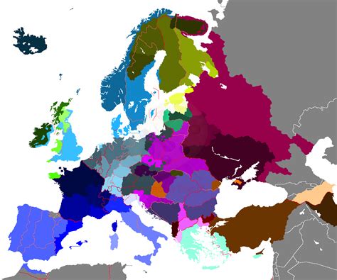 Europe Map Labeled Alternate Linguistic Map Of Europe In Imaginarymaps Europe