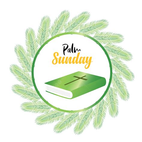 Palm Sunday Vector Art Png Palm Sunday Wreath Design Palm Sunday