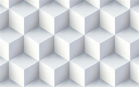 Download Wallpapers White Cubes Creative 3d Cubes Texture White