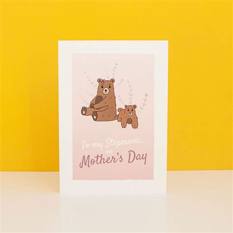 Stepmom Mothers Day Greetings Card Little Pickle Memories