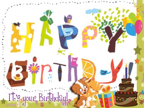 Birthday Ecard For Kid Free Animated S Aja Pictures