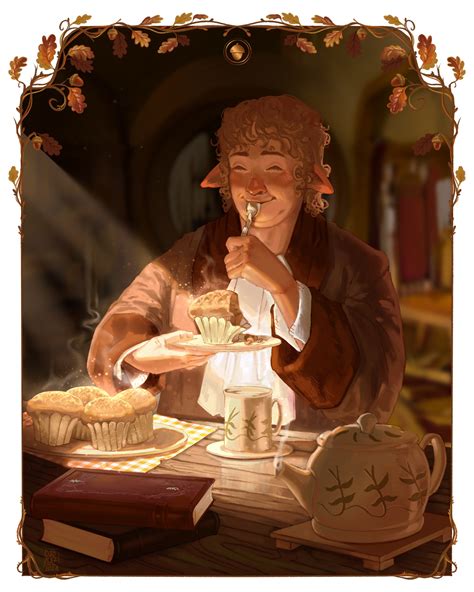 Artstation Bilbo Tea Time The Hobbit Cookbook Zine