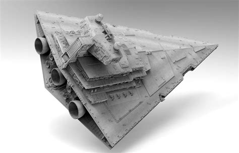 Imperial Ii Star Destroyer Star Wars High Detail Level 3d Model