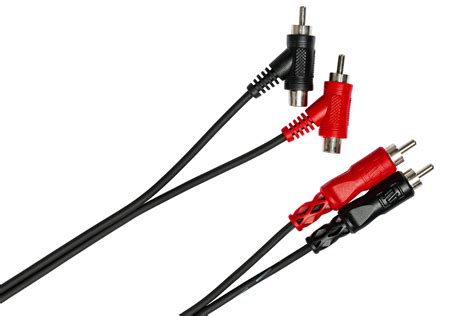 Dual Rca To Dual Piggyback Rca Stereo Interconnect Hosa Cables