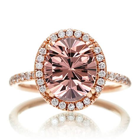 Before you dive straight into our expansive collection, you'll need to keep a couple things in mind. 1.5 Carat Oval cut Vintage Morganite and Diamond Engagement Ring on 10k Rose Gold - JeenJewels