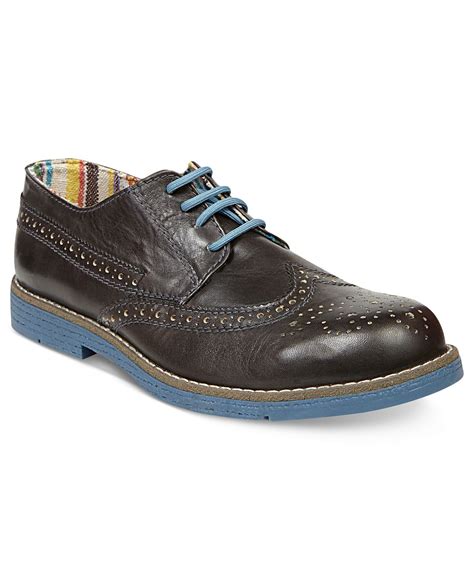 Looking for men's shoes and don't like to stroll around shopping areas all day? Steve Madden Men's Shoes, Jazzman Wingtip Oxfords - Mens ...