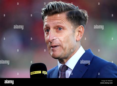 Crystal Palace Chairman Steve Parish Speaks With Bbc Sport At Half Time In The Fa Cup Fifth