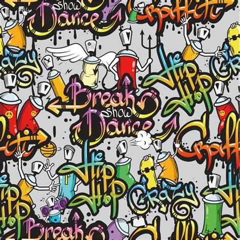 Video Studio Leowefowa 6x6ft Grunge Graffiti Backdrop Crazy Hip Hop