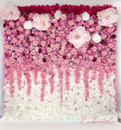 Shades Of Pink Wall Flower For Rental 8ft Wide X 8ft High Etsy