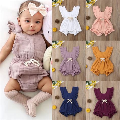 Hot Sell Floral Bubble Rompers Newborn Baby Cotton Ruffle Rompers Girls