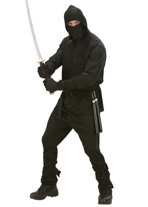 Adult Mens Black Ninja Costume 02771 Struts Party Superstore