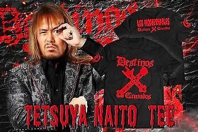 New Japan Pro Wrestling Tetsuya Naito Destinos Cruzados T Shirt L