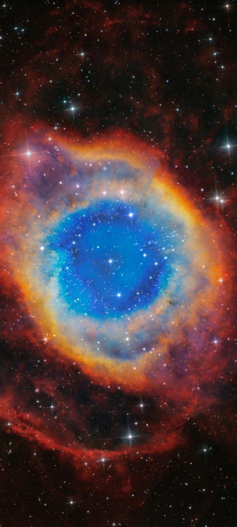 NGC The Helix Nebula A K A The Eye Of God By CielAustral Cropped Mobile Wallpaper