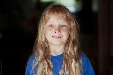 Portrait Of A Girl By Sveta Sh Blonde Little Girl