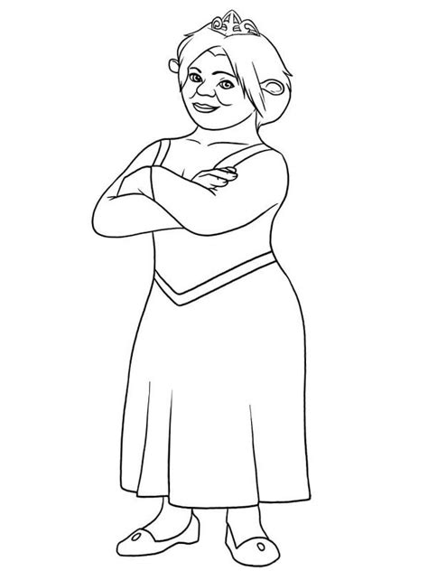 Princess Fiona From Shrek Coloring Page Princess Fion Vrogue Co