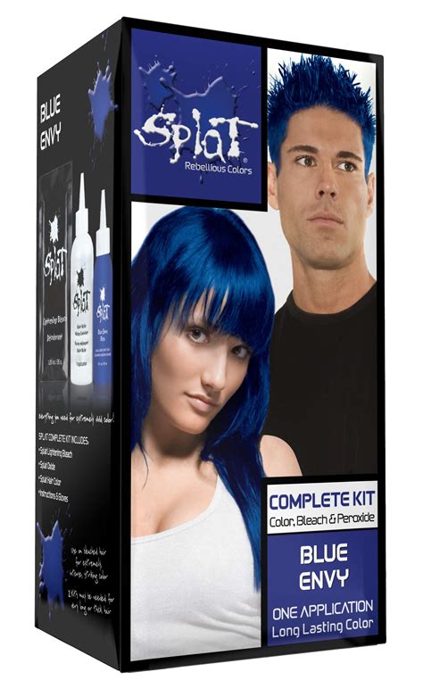 Splat Midnight Azure Semi Permanent Blue Hair Color Kit No Bleach