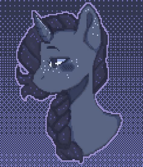 Safe Artist Poofindi Oc Oc Only Pony Unicorn Aseprite Dithering Pixel Art